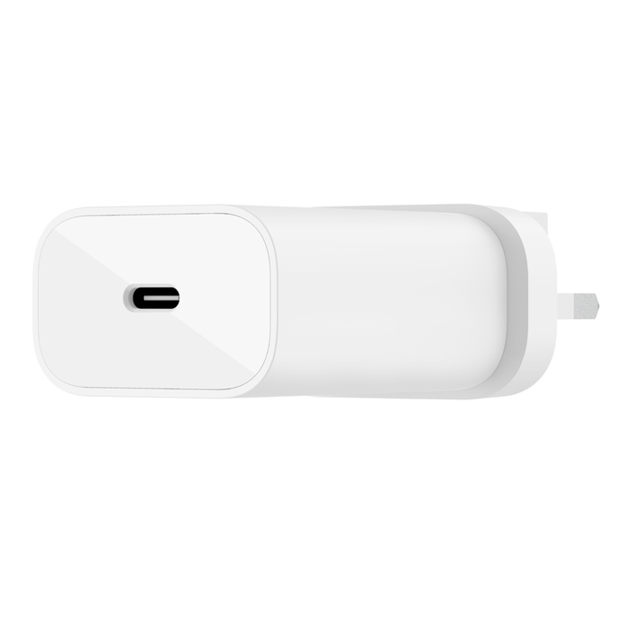USB-C PD 3.0 PPS  25W 家用充電器, 白色的, hi-res